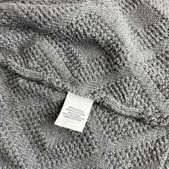 41 Hawthorn Womens Cardigan Sweater Size 1X Gray Open Front With Pockets - Picture 10 of 10